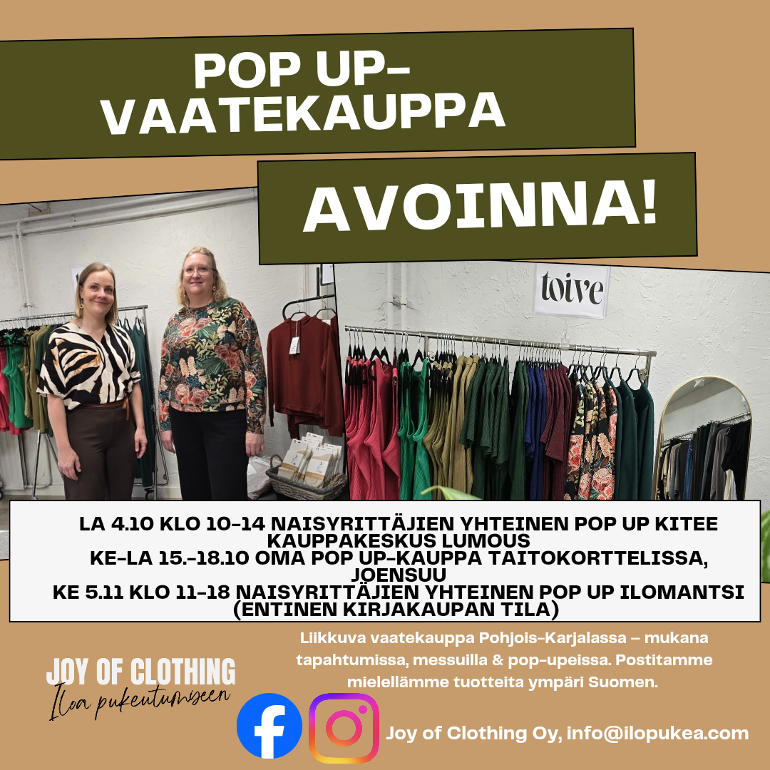 Lokakuun pop up-päivät